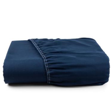 Imagem de LENÇOL COM ELASTICO AVULSO MICROPERCAL 400 FIOS ALGODÃO(Azul Índigo,CASAL QUEEN)