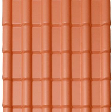 Imagem de Telha Pvc Plan 198cm X 88cm X 17cm 6 Ondas Lux Telhas Terracota