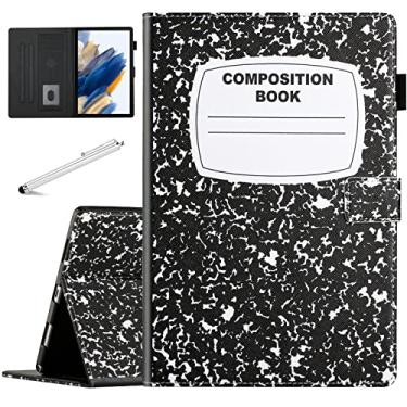 Imagem de Fancity Capa Para Samsung Galaxy Tab A8 10.5" (Versão 2022), Com Múltiplos Ângulos De Visão, Inteligente Couro Sintético Recurso Suspensão E Ativação Automática Tablet [Sm-X200/X205/X207], Notebook