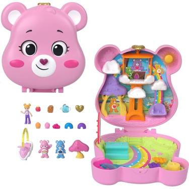 Imagem de Polly Pocket, Brinquedo Estojo Ursinhos Carinhosos com 3 Microbonecas e Acessórios Temáticos, Mattel