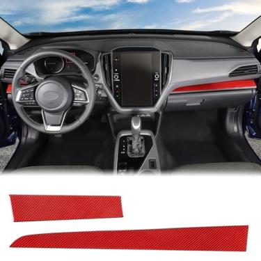 Imagem de Aunginsy Faixa de acabamento do painel inferior do painel do console central compatível com Subaru Crosstrek 2024+/WRX 2022-2024 Molde do painel de controle central sob o painel adesivo decorativo