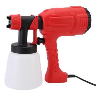 Imagem de YWBL-WH Pistolas de Pulverização Elétrica, Pulverizador de Tinta Elétrica Ergonômica Leve Com 20 FL OZ Copo Destacável 2 Bicos 3 Padrões, Armas de Tinta Spray para Móveis, (Plugue UE 220V)
