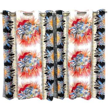 Imagem de Cortina Infantil Decorativa Para Quarto Personagens Animados 2,70x1,70