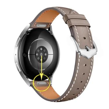 Imagem de HUANLONG Pulseiras de relógio de couro de 18 mm compatíveis com Garmin venu 3s/Forerunner 265s/Vivoactive 4S/Vivomove 3S, Huawei Watch GT4 de 41 mm, pulseira Fossil Gen 6 feminina e masculina, Cocoa