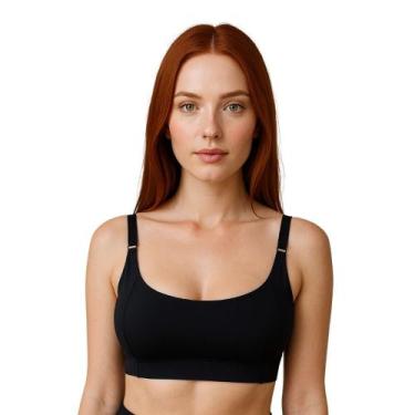 Imagem de Sutiã sem Bojo Microfibra com Alças Reforçada Sustentação - c5 CLÁUDIA