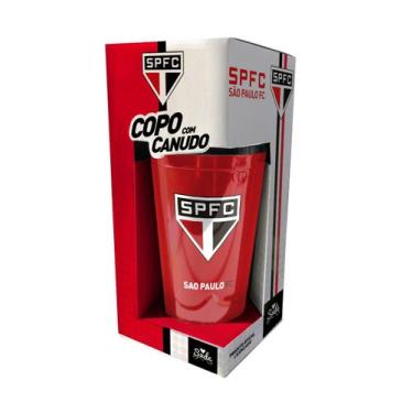 Imagem de Copo Canudo Do São Paulo 450 mL Produto Oficial Licenciado - Sude, Ver
