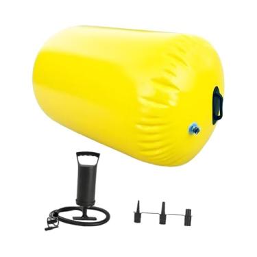 Imagem de Generic Equipamento de treinamento de rolo de ginástica com rolo de ar, de cambalhota, esteira de ginástica para exercícios de equilíbrio, 1m X 0.9m