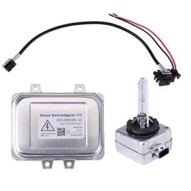 Imagem de Reator de farol HID 5DV 009 000-00 xenon para Cadillac Escalade 2007-2013 3,6L 6,2L Unidade de controle de farol com ignição e lâmpada D1S para E60 2006-2009, para Town Country, Mercedes, Lincoln