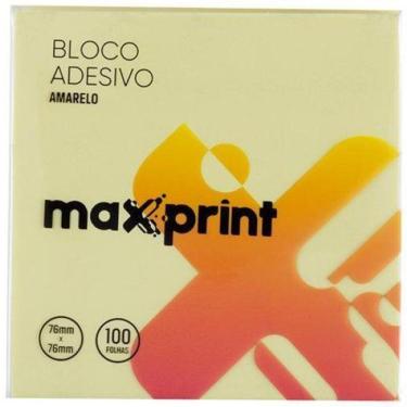 Imagem de Bloco Adesivo Post-It Amarelo Maxprint