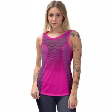 Imagem de Regata Feminina Moda Fitness Blusa Cavada Slim Academia Corrida Pilate