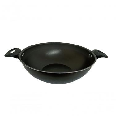 Imagem de Panela Frigideira Wok Antiaderente Grande 30cm Preta Over