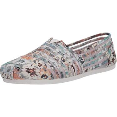 Imagem de Skechers Tênis feminino de pelúcia BOBS, Multi natural, 9.5