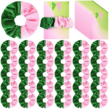 Imagem de Lembrancinhas de festa com tema Yuxung Witch, elásticos de veludo com 