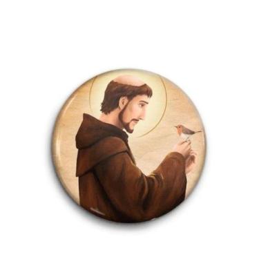 Imagem de Boton São Francisco Alumínio Broche Alfinete - Zanato