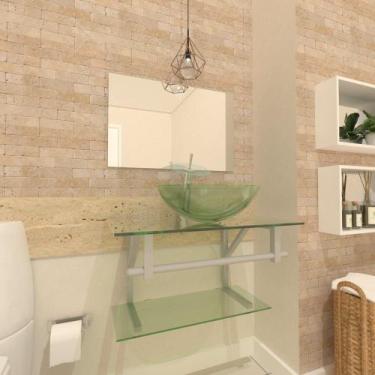 Imagem de Gabinete de Vidro 60cm para Banheiro Cuba Redonda - Estônia - EKASA, I