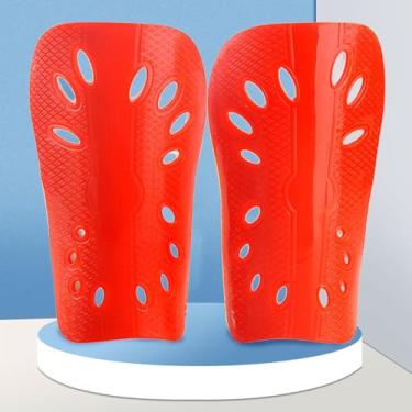 Imagem de Caneleiras de futebol pequenas - vermelho - pacote com 2