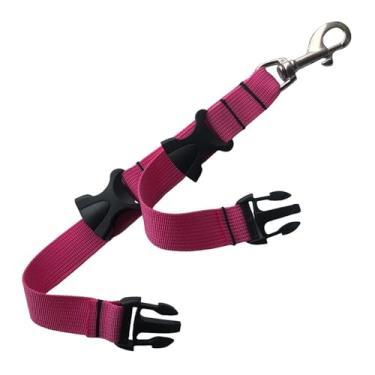 Imagem de Vaveren Cinta de nadadeira de mergulho, cinta de snorkel, fivela de liberação rápida, fivela de nadadeiras de mergulho para adultos, Rosa Vermelha