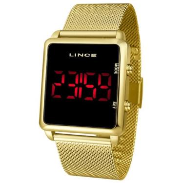 Imagem de Relógio Lince Masculino Ref: Mdg4596l Pxkx Digital LED Dourado