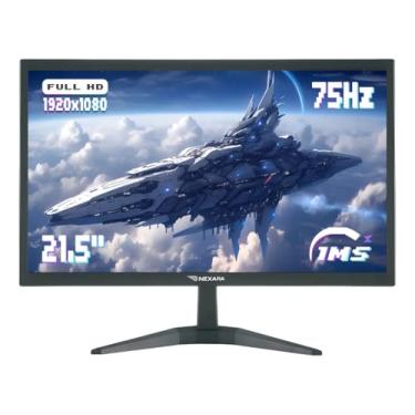 Imagem de Monitor 21.5 Polegadas Full HD 75Hz - Tela de Computador LED com Proteção Ocular, Autoajuste Automático, Ideal para Monitor PC Doméstico, Escritório, Jogos Casuais e Streaming