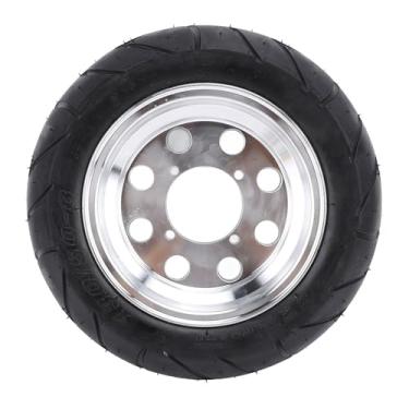 Imagem de Tbest Pneu a vácuo sem câmara de perfuração de pneu traseiro 130 50 8 com cubo para Monkey Bike Z50R Scooter elétrico rodas em polegadas liga de alumínio latão de borracha