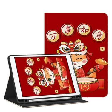 Imagem de Yzlvigrous Capa para ipad Mini 6 Gen 2021/ipad Mini 7 Gen 2024, Visualização em Vários Ângulos, Capa Fina de Suporte PU de 8.3 Polegadas com Despertar/sono Automático