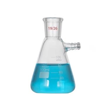 Imagem de Frasco De Filtração A Vácuo Em Vidro Borossilicato Transparente (1 Unidade) - 50/100/250/500/1000ml, Com Braço Lateral | Sem Tampa(50ml caliber 19)
