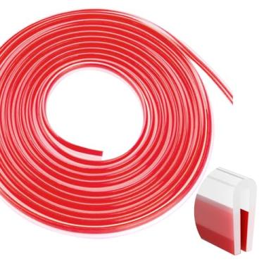 Imagem de Pettyelf Protetor De Canal Em U Autoadesivo Silcone Edge Trim Para Chapa Metálica (Transparente, Encaixe 3/32" - C 10')