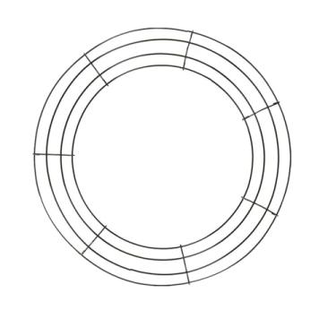 Imagem de Molduras de guirlanda de 30 cm, molduras de guirlanda de arame para guirlanda de Natal, artesanato faça você mesmo