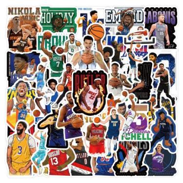 Imagem de Adesivos de basquete, estrelas do esporte, jogadores da NBA, 50 unidad