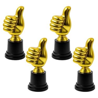 Imagem de JFBNXB Troféu da Turquia, presentes engraçados para cerimônias de premiação, recompensas de sala de aula, reconhecimento de funcionários, 4 mini troféus, decoração de mesa, enfeites de meias