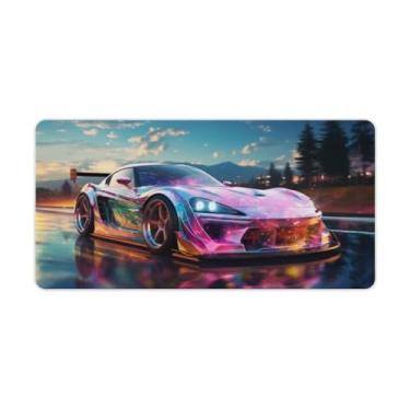 Imagem de JDM Carro Rx7 Arte Colorida Esporte Carro Mesa Mesa Tapete de Mouse Pad Antiderrapante Grande Material de Escritório Tapete de Mesa Impermeável Borracha Mesa Escrita Pad para Escritório Jogo Casa 30 x