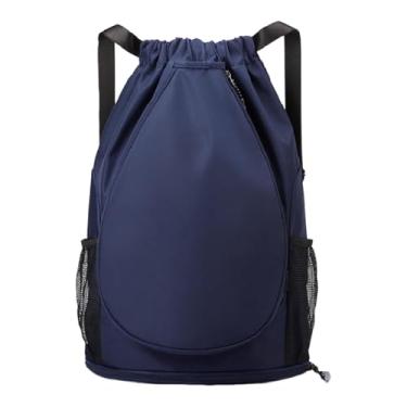 Imagem de Fenteer Mochila para tênis, bolsa para raquete de badminton, mochila esportiva, bolsa para raquete de tênis e futebol, Azul Escuro