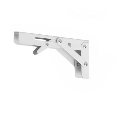 Imagem de Kit 2 Suporte Dobravel Mão Francesa Retrátil, Reforçada para Tampo de Mesa, Vários Tamanhos, Prático para Casa e Escritório (15 * 7cm,preto)