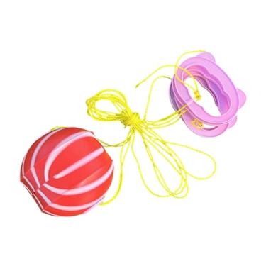 Imagem de Fiocias Jogo de Peteca de Puxar com Buracos E Cordas Resistentes, Um Brinquedo Esportivo Divertido para Toda a Família, Ideal para a Brincadeira Dos Meninos, Vermelho