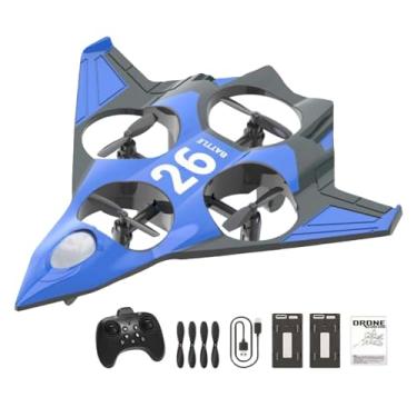 Imagem de Fiocias Avião RC Leve com Controle Remoto, Planador RC de Asa Fixa com Giro de 360°, Ideal para Iniciantes, Adolescentes E Crianças, 2 Baterias