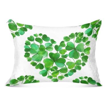 Imagem de Fronha de almofada branca fofa com zíper padrão Queen King Body Size Travesseiros estéticos para sofá de cama de casa, tamanho Queen, 50,8 cm x 76,2 cm