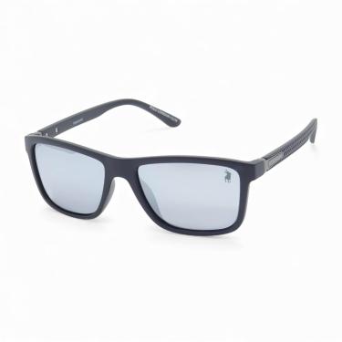 Imagem de Óculos de Sol Casual Polarizado Masculino Polo London Club, Lente UV400 Kit contém Case Couro ECO (Preto)