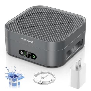 Imagem de Purificadores de ar para casa, 600 m², purificador de ar HEPA verdadeiro TDBYWAE H13 com cabo USB para animais de estimação, pêlen, odor de pólen, fumaça, pequeno purificador de ar portátil para