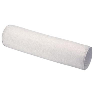 Imagem de SPXMQSS Almofada longa almofada cervical e pescoço almofadas cervicais para dormir redondo almofada ergonómica almofada dormir de lado bege 20 x 120 cm