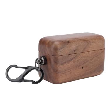 Imagem de GOWENIC Capa de Fone de Ouvido, Capa Protetora de Madeira para Devialet Gemini II, Grão Exclusivo, Com Chaveiro