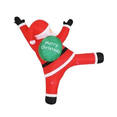 Imagem de Sclmgo Papai Noel Inflável de Natal Escalando, Decoração Natalina, Adereços para Fotos, Decoração de Jardim.