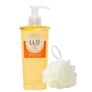 Imagem de Óleo de banho Caju e Esponja Esfoliante kit corporal de banho