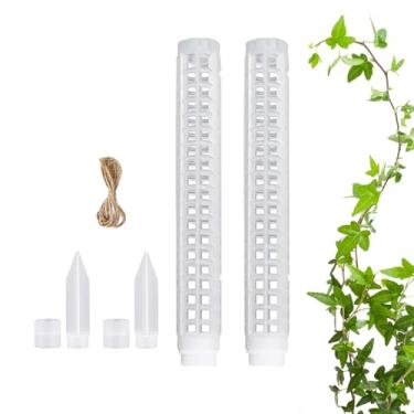 Imagem de Postes de Musgo - Poste Empilhável de 64 cm - Apoio com Design de Malha para Plantas - para Videiras de Tomate e Plantas em Vasos de Jardim