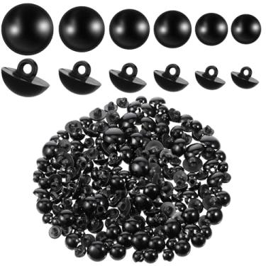 Imagem de 320 peças de botões de olhos de segurança, olhos de crochê para animais de 8 mm a 15 mm de plástico com cúpula de cogumelo para artesanato para animais de pelúcia faça você mesmo Amigurumis crochê