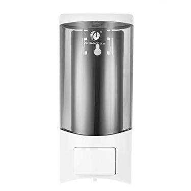 Imagem de Dispenser de Sabão Manual Parede 500ml Bomba Câmara Única em ABS PC para Shampoo e Chuveiro Design Trava à Prova Vazamento com Chave Banheiro Rest Roo