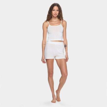Imagem de Pijama Short Doll Volare Feminino, Branco, M