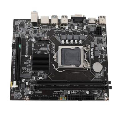 Imagem de EBTOOLS Placa-mãe de Computador H110, Placa-mãe para Jogos DDR4 USB3.0 M.2 Nvme Com Todos Os Capacitores de Estado Sólido, para LGA 1151 6ª 7ª 8ª 9ª Geração Celeron Core Series