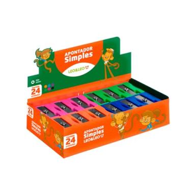 Imagem de APONTADOR SIMPLES RETANGULAR CX/24 UND LEOELEO