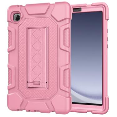 Imagem de Azzsy Capa para Samsung Galaxy Tab A9 8,7 polegadas 2023 modelo (SM-X110/X115/X117), capa protetora resistente à prova de choque de alto impacto, ouro rosa