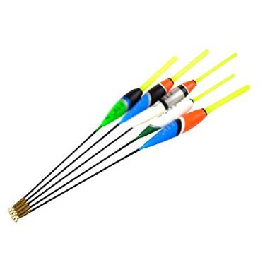 Imagem de HHHJQFAAT Boias de pesca 5 peças tamanho misto abeto boias verticais flutuantes equipamento de pesca flutuante pesca carpa (cor: estilo-1) (estilo)